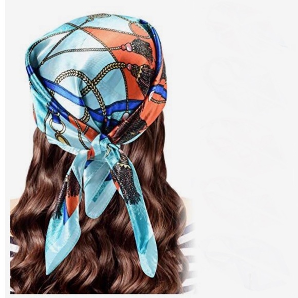 Royal Blue Satin Square - Picture 3 of 4